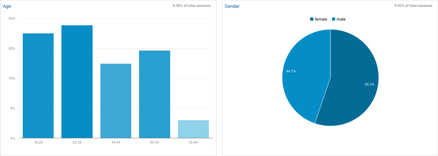 Demographic Information in Google Analytics