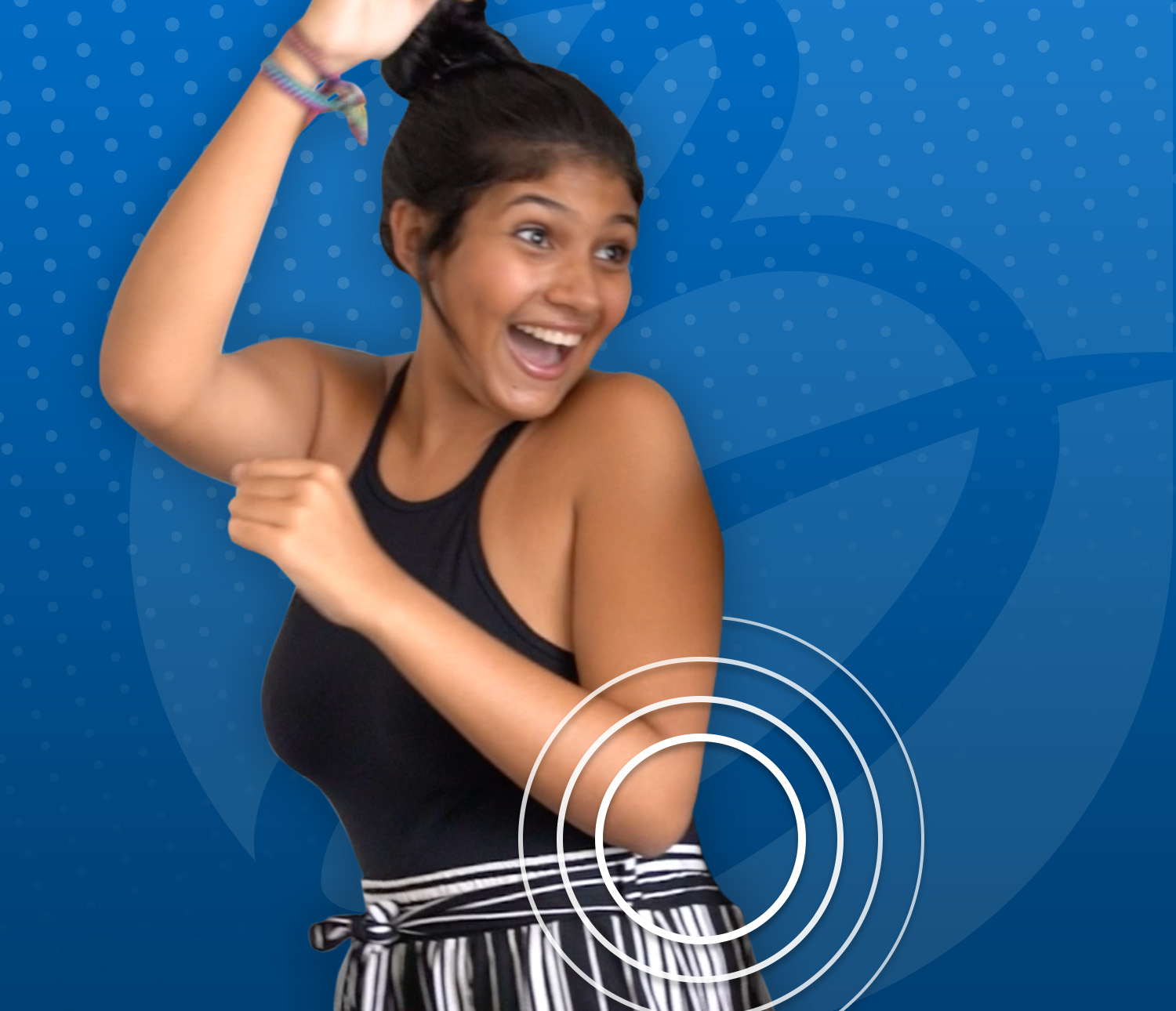 young woman dancing