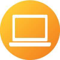 icon of a laptop; website design and development