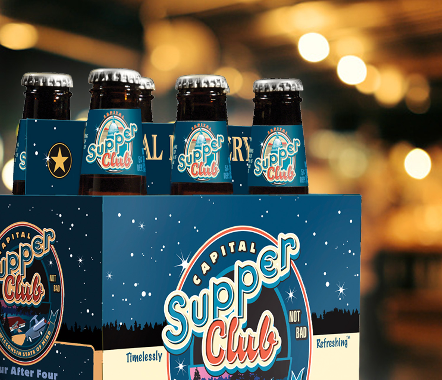 six pack of Capital Brewery Supper Club